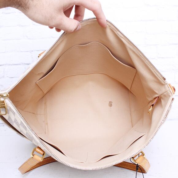 Louis Vuitton Totally MM Damier Azur Tote Shoulder Purse Handbag Leather A5631 - Picture 4 of 11